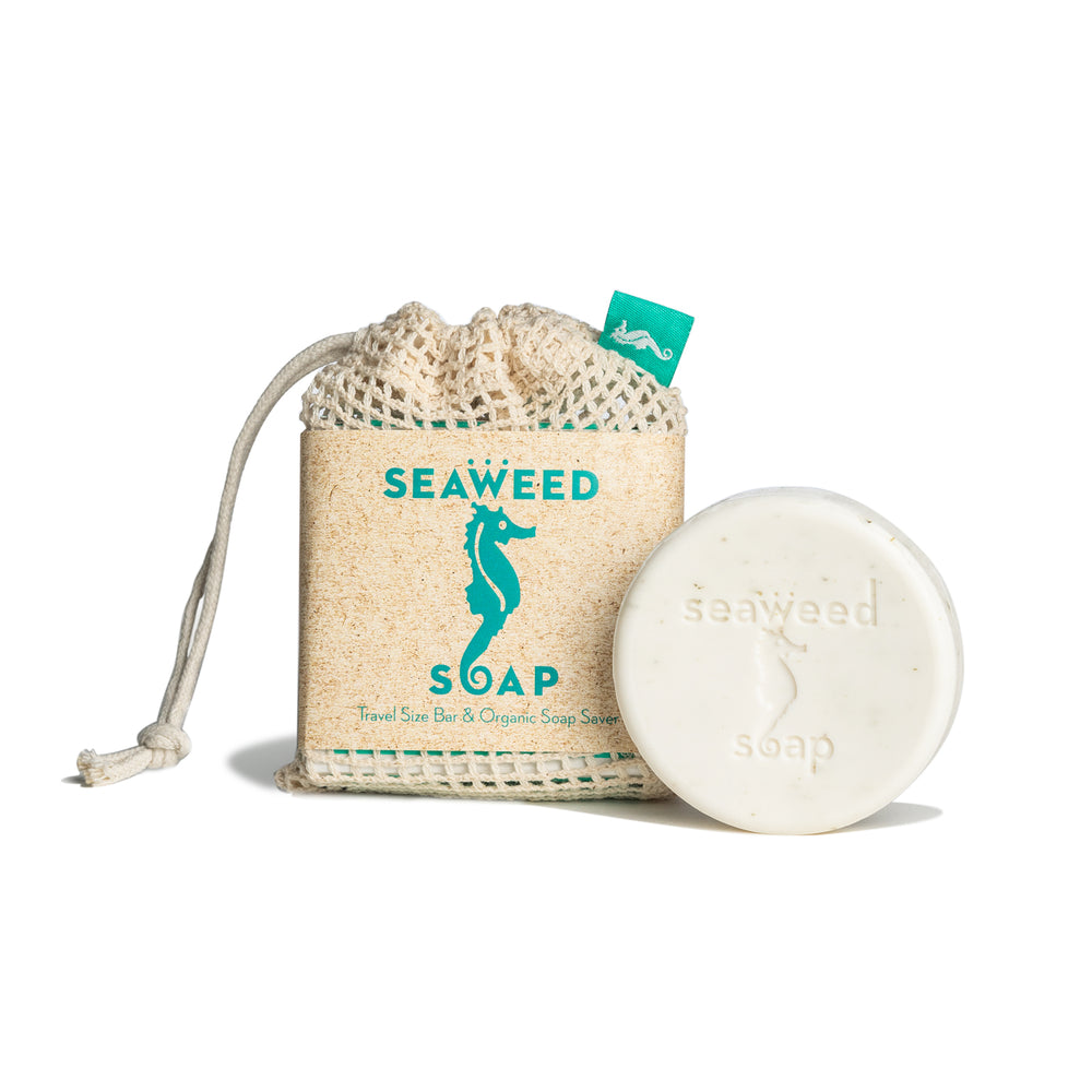 Swedish Dream Seaweed Travel Size Soap & Organic Soap Saver