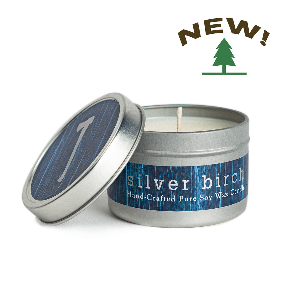 Silver Birch Candle 4 oz Tin